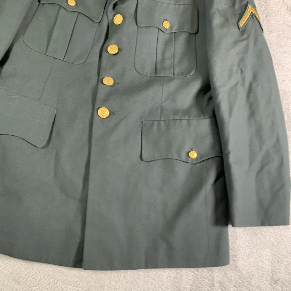Vintage Maryland Clothing MFG Dress Jacket Mens 40 Regular Green US Army Class A